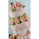 Вінтажна троянда 3D Lace Mat — Cake Lace Mat By Claire Bowman, фото 3
