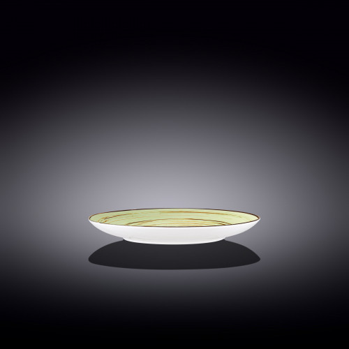 Тарілка обідня WILMAX Spiral 230мм PISTACHIO Колір жовтий 669113 / A, фото 1