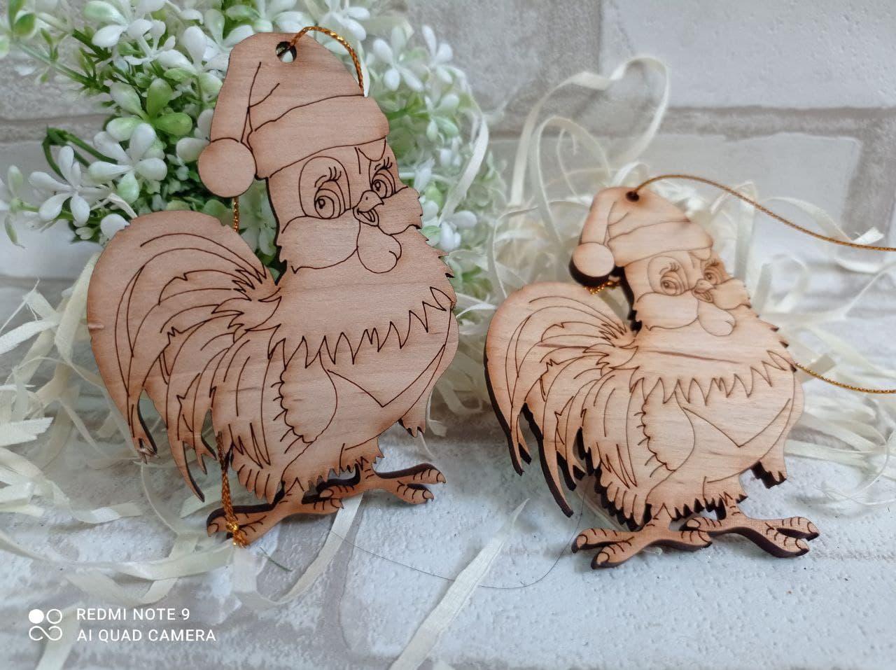 Півник заготовка до Великодня, фанера 9х6,5см, фото 1