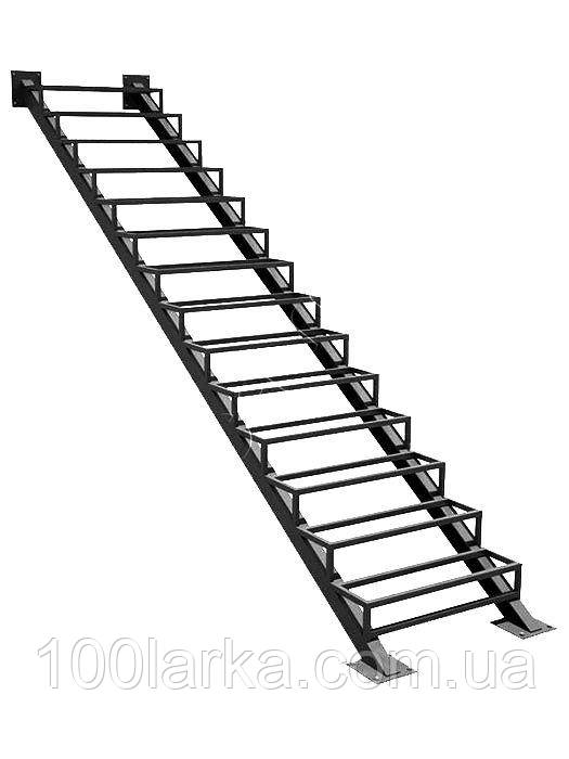 Металлический каркас для закрытой лестницы Изготовление металлических лестниц на заказ - фото 3 - id-p896092802