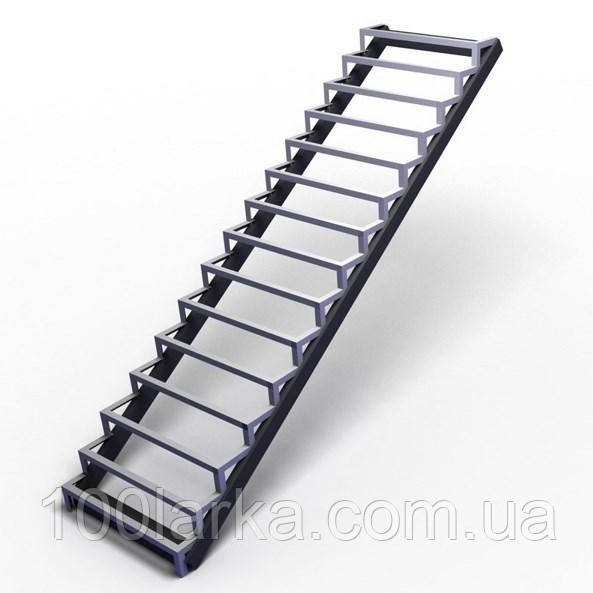 Металлический каркас для закрытой лестницы Изготовление металлических лестниц на заказ - фото 2 - id-p896092802