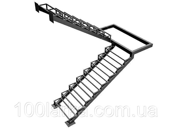 Металлический каркас для закрытой лестницы Изготовление металлических лестниц на заказ - фото 5 - id-p896092802