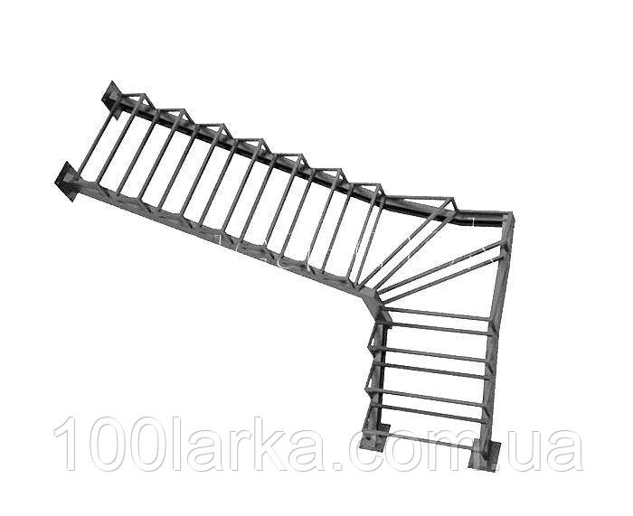 Металлический каркас для закрытой лестницы Изготовление металлических лестниц на заказ - фото 7 - id-p896092802