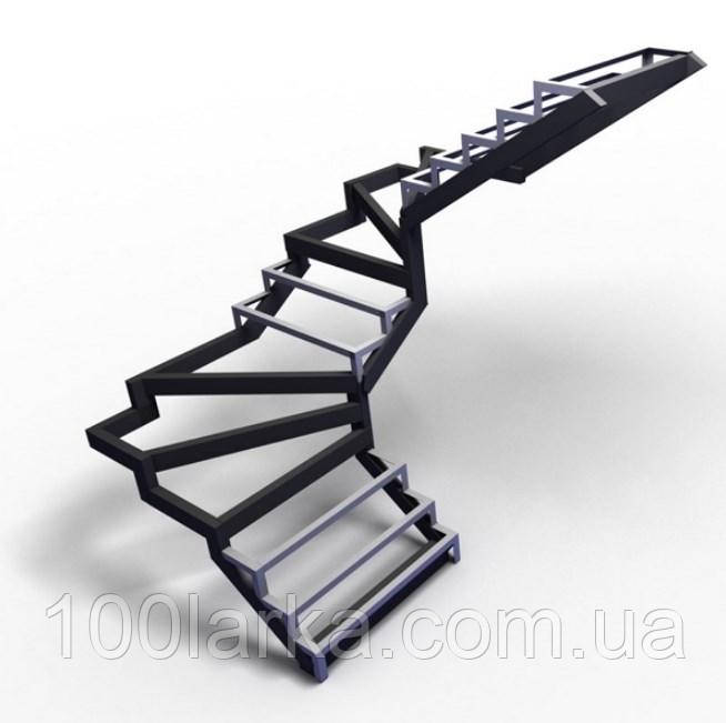 Металлический каркас для закрытой лестницы Изготовление металлических лестниц на заказ - фото 9 - id-p896092802