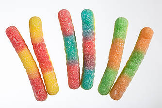 Жувальні цукерки Неонові Гусениці PARK LANE 2кг, (4упак/ящ)