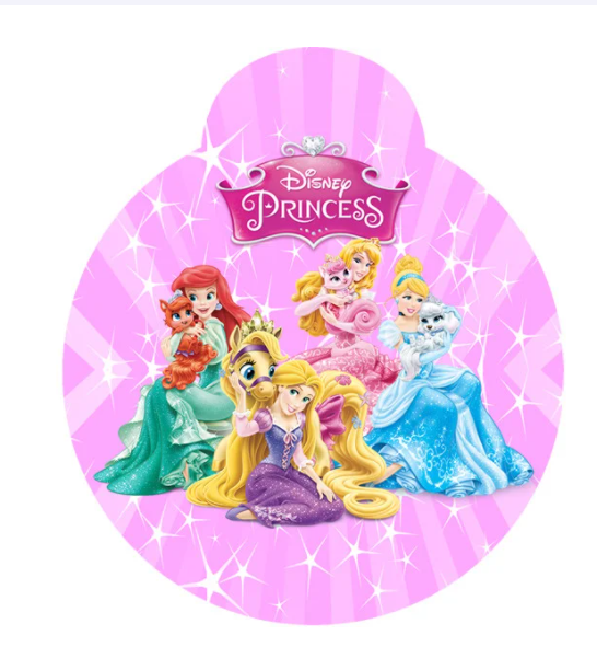 Медальки/медалі "Принцеси Діснея" смужка картонні тематичні (10шт.) малотиражні-