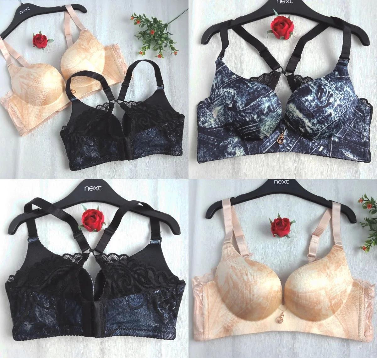 Бюстгальтер бесшовный без косточек под Джинс, с красивой кружевной ...