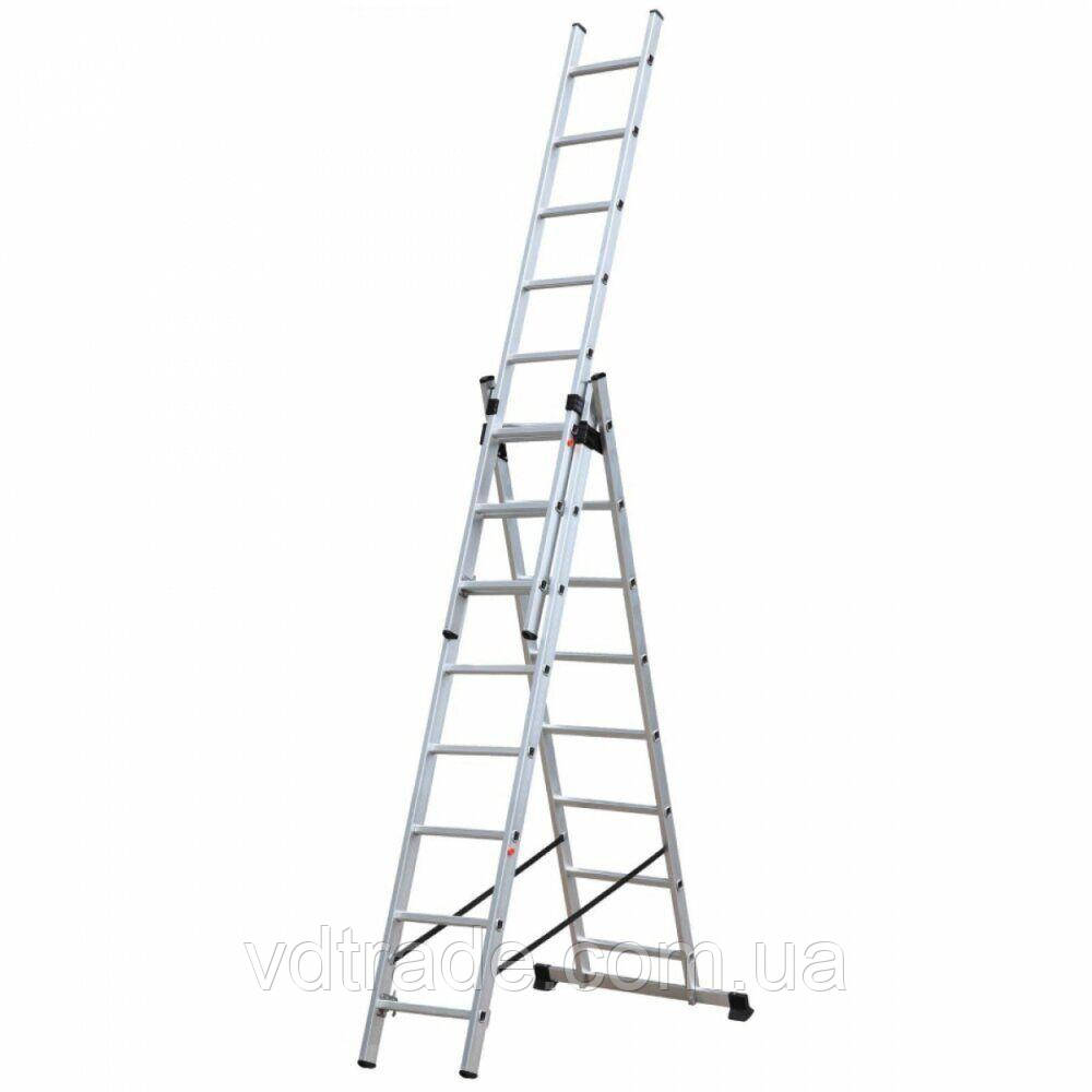 Драбина 3х10 КРОК, алюмінієва, фото 1