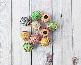 Декоративні намистини під кераміку 15*15 мм Мікс 20 г