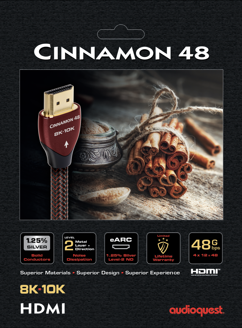 AudioQuest HDMI Cinnamon кабель HDMI-HDMI 48 Gbits - фото 1 - id-p89582065