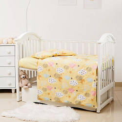 Змінна постіль 3 їв Twins Premium Glamour Limited 3064-PGNEWC-05, Clouds yellow, жовтий