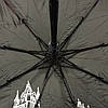 Зонт жіночий білий в чорний горох (напівавтомат), фото 7