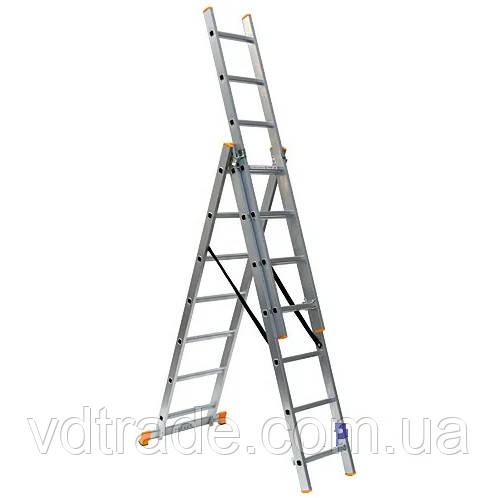 Драбина 3х7 КРОК, алюмінієва