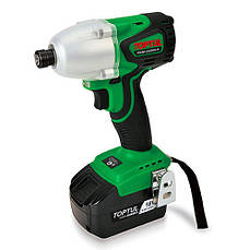 Шуруповерт акумуляторний 18V 4.0 Ah 140-366Nm 0-3200об/хв TOPTULPRO KPB-0837E