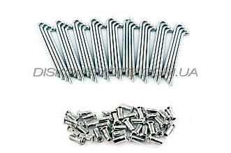 Спиці мотоцикл МТ, Дніпро (коротка) (L-125 mm, D-4.5mm) (комплект, 36 шт.) JING (mod B)