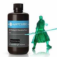 Фотополимерная смола Anycubic 405nm UV resin, 1 л, Оригинал в упаковке. Зеленый