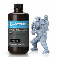 Фотополимерная смола Anycubic 405nm UV resin, 1 л, Оригинал в упаковке. Серый