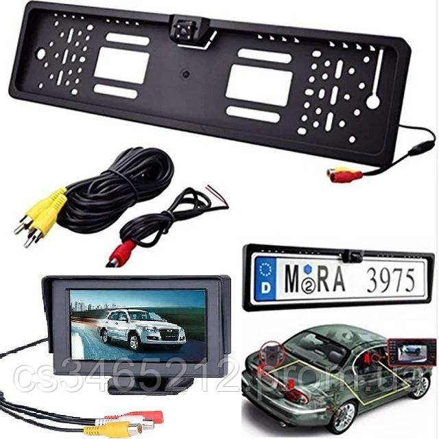 Камера заднего вида в рамке номерного знака Монитор камеры заднего вид ...