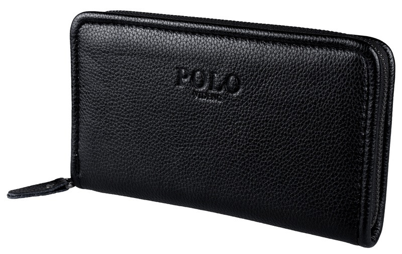 Клатч чоловічий гаманець на блискавці POLO, фото 1