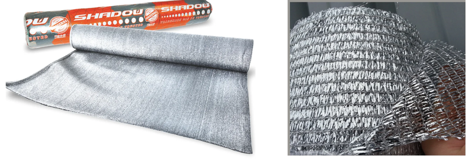 Сітка фольгована 45% затінення 2х50 м. Aluminet ТМ Shadow, фото 1