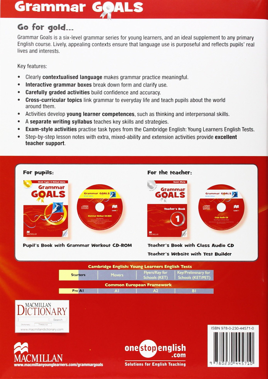 Купить Grammar Goals Level 1 Teacher's Book Pack, цена 862 ₴ — Prom.ua ...