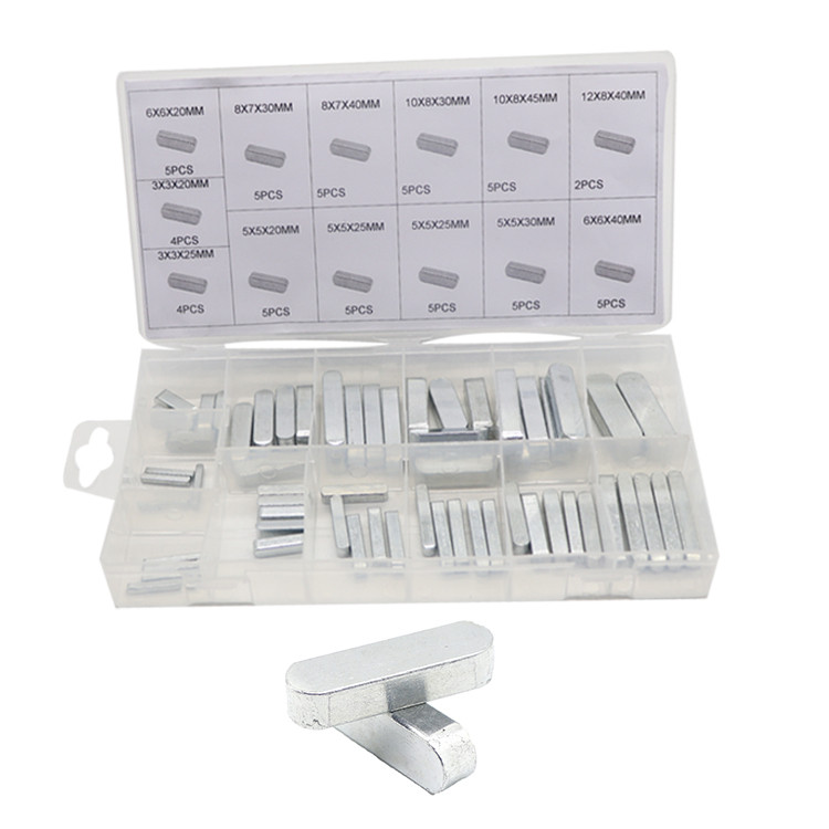 Набір шпонок прямокутних 60 шт. (13 видів шпонок), фото 1