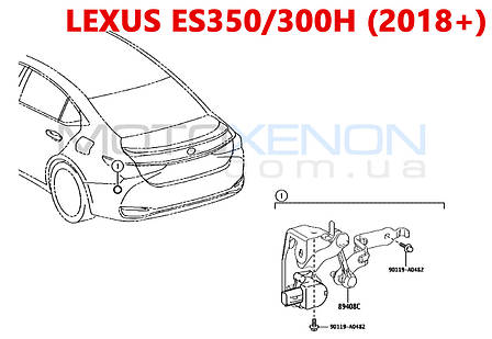 Тяга датчика коректора фар Lexus ES350, ES300H (2018+) 8940847020, 89408-47020, задня тяжка положення кузова, фото 3