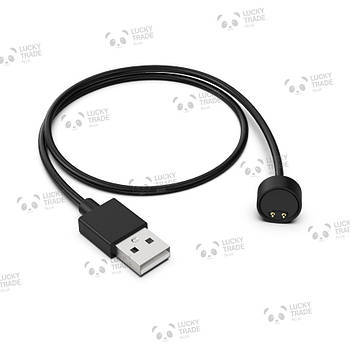 Кабель MiJobs для зарядки Xiaomi Mi Smart Band 5 зарядка 45 см фітнес-браслета ЗУ Mi Fit USB charger Чорний