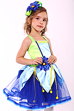 Костюм «Синя квітка - ВОЛОШКА» 3 предмета (105-130 см)