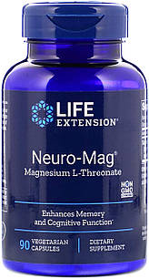 Магній L-треонат Life Extension Neuro-Mag Magnesium L-Threonate 90 капсул