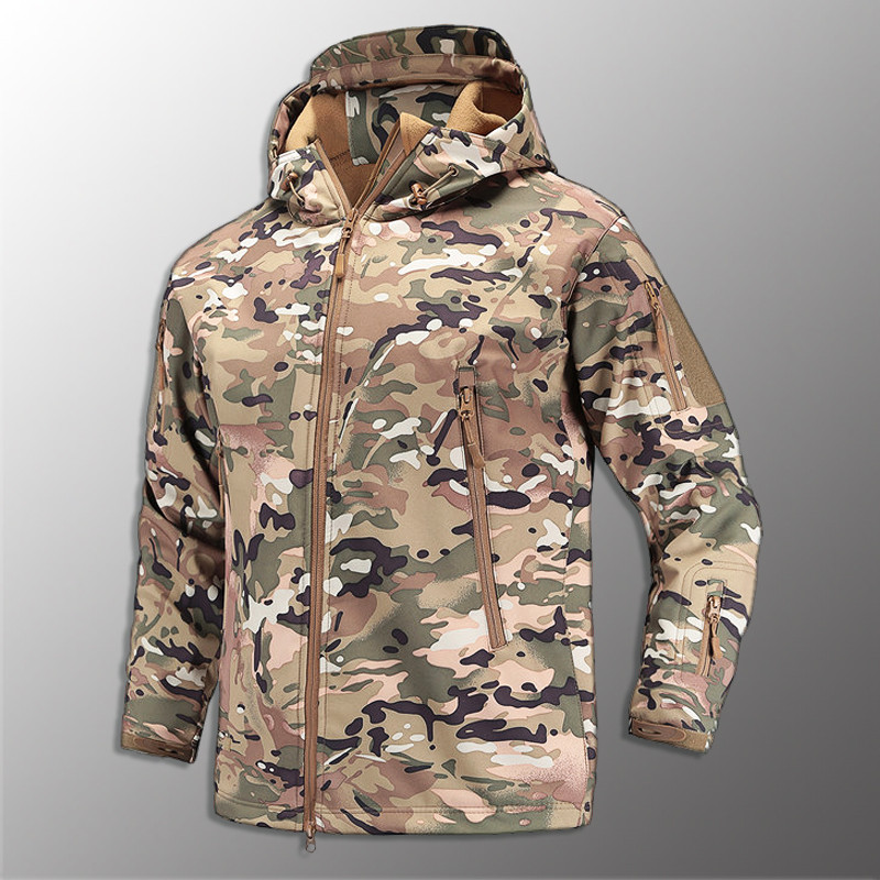 🔥 Куртка Soft Shell "ESDY 105" - Multicam (для полювання та риболовлі, тактичні, теплі, військові)