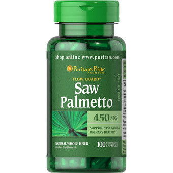 Препарат для чоловічого здоров'я Puritan's Pride Saw Palmetto 450 мг (100 капс) Оригінал! (336118)