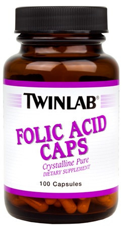 Активне довголіття Twinlab Folic Acid Caps (100 кап) Оригінал! (337864)