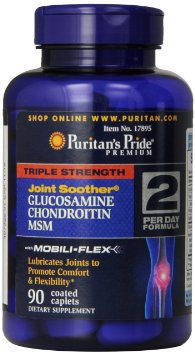Препарат для відновлення суглобів і зв'язок Puritan's Pride Glucosamine chondroitin MSM (90 таб) Оригінал!