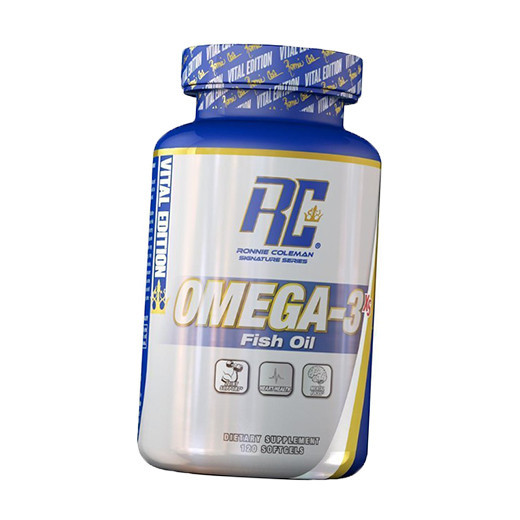 Комплекс незамінних жирних кислот Ronnie Coleman Omega 3 Fish Oil (120 кап) Оригінал! (338579)