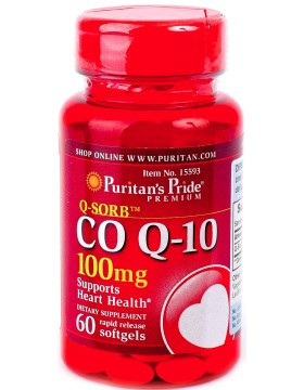 Антиоксидант для підтримки серцево-судинної системи Puritan's Pride Q SORB Co Q 10 30 мг plus L-Carnitine