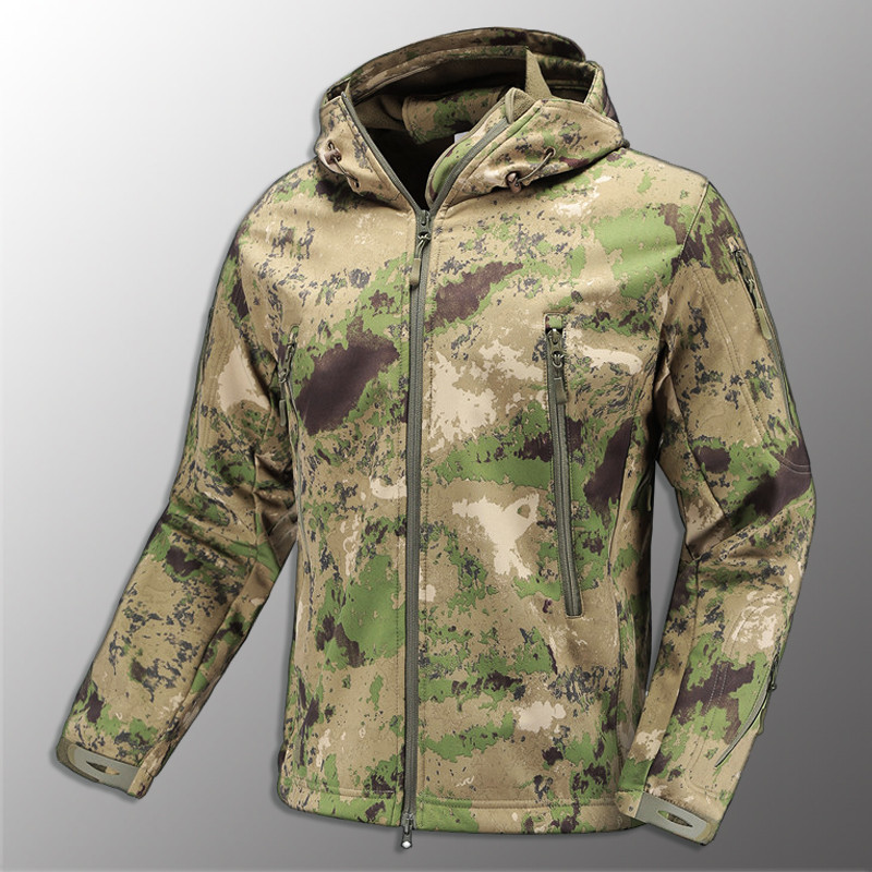 🔥 Куртка Soft Shell "ESDY 105" - A-Tacs FG (для полювання та риболовлі, тактичні, теплі, військові), фото 1