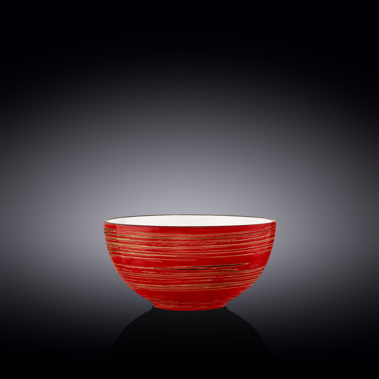 Салатник Wilmax Spiral Red 1,1 л d16,5 см порцеляна (669231 WL)