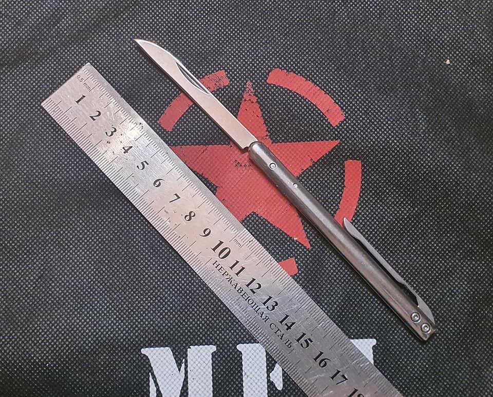 Тонкий ніж-ручка з кліпсою MetalPen