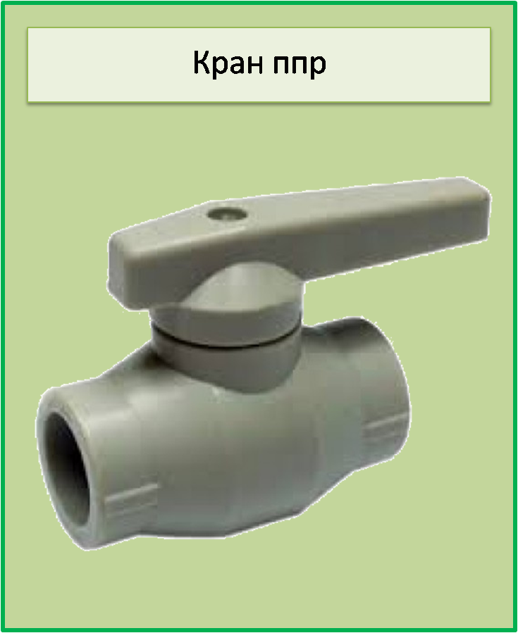 Кран кульовий латунний куля 20 ппр
