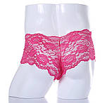 Труси чоловічі боксери мереживні рожеві, чоловічі труси мереживні, фото 3