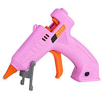 Клейовий пістолет для рукоділля акумуляторний JW-378 рожевий