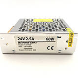 Блок живлення JINBO JLV-24060K 60Вт 24В для LED стрічки, фото 3