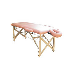 Переносний масажний стіл складний дерев'яний з підголовником-Біла Церква
