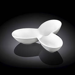 Менажница потрійна WILMAX 130мм Колір білий 992599