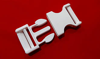 Фастекс карабін пластиковий 3 см білий