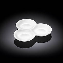 Менажница потрійна WILMAX 255мм Колір білий 992772 / A