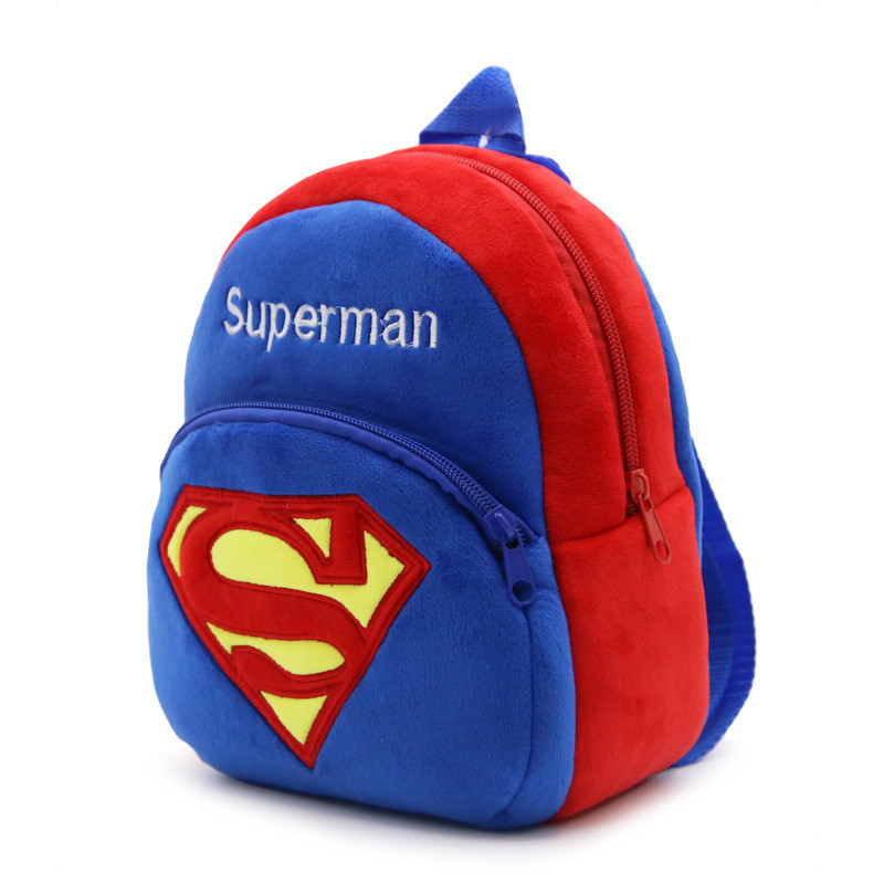 Рюкзачок для садка. Дитячий плюшевий рюкзак для малюків Супермен, Superman. Рюкзачок для дітей в садок