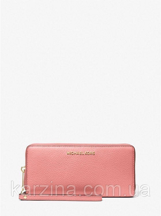 Кораловий шкіряний гаманець Michael Kors оригінал