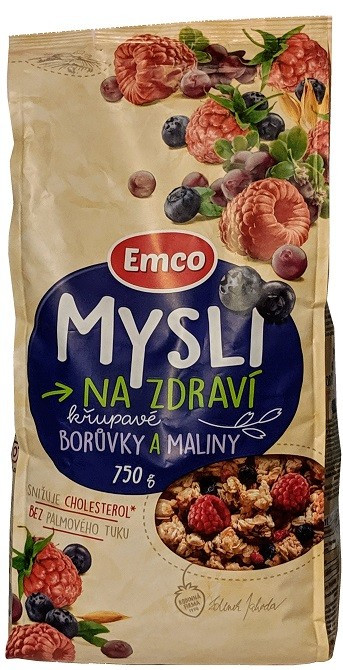 Мюслі Emco Mysli Boruvky a maliny 750 г
